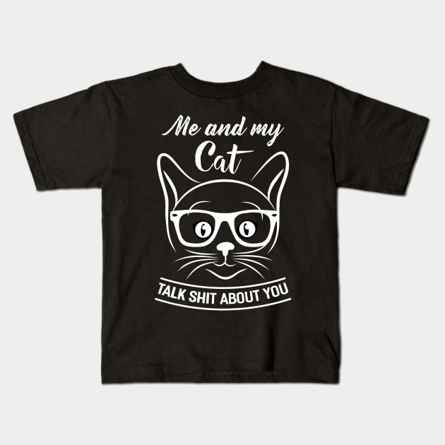 Me and my Cat Kids T-Shirt by Dojaja